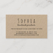 Handgemaakt Met Liefde Custom Kaart voor Makers Kr Visitekaartje (Achterkant)