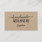 Handgemaakt Met Liefde Custom Kaart voor Makers Kr Visitekaartje (Voorkant)