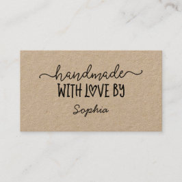 Handgemaakt Met Liefde Custom Kaart voor Makers Kr Visitekaartje
