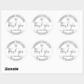 Handgemaakt met liefde dank u Sticker (Vel)