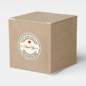 handgemaakt met liefde | Dank u voor de doos Bedankdoosjes (Voorkant Zijde)