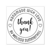 Handgemaakt met liefde Dank u Zelfinktende Stempel (Design)
