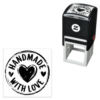 Handgemaakt met liefde Doodle Hearts Self Inking S Zelfinktende Stempel