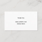 Handgemaakt met liefde door Creator Pink Heart Visitekaartje (Achterkant)