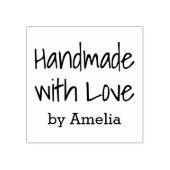 Handgemaakt met liefde door de handgeschreven doop rubberstempel (Afrduk)