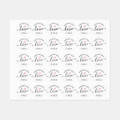 Handgemaakt met liefde door eigen naam schattig ha labels (Vel)