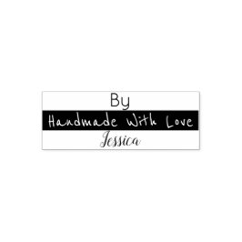 Handgemaakt met liefde door [Jouw naam] Zelfinktende Stempel