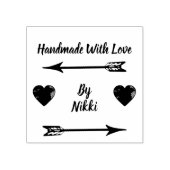 Handgemaakt met liefde door stempel (Afrduk)