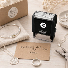 Handgemaakt Met Liefde Door [Uw Naam] Zelfinktende Stempel