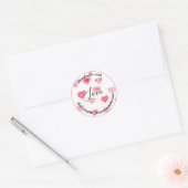 Handgemaakt met liefde, eenvoudige kleine bedrijve ronde sticker (Envelop)