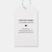 Handgemaakt met liefde - Elegant Rustic Kraft Cust Cadeaulabel (Achterkant)