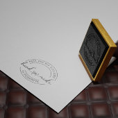 Handgemaakt Met Liefde Elegant Script Product Stem Rubberstempel