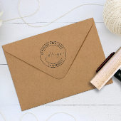 Handgemaakt Met Liefde Elegant Script Product Stem Rubberstempel
