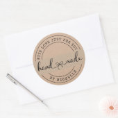 Handgemaakt met liefde Elegant Script Sticker (Envelop)