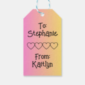 Handgemaakt met liefde (en misschien wat vloeken) cadeaulabel (Achterkant)