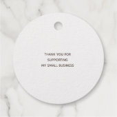 Handgemaakt Met Liefde folie monogram Bedankjes Labels (Achterkant)