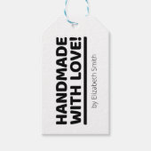 Handgemaakt Met Liefde Gift Label/Hang Label voor  Cadeaulabel (Voorkant)