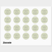 Handgemaakt met liefde | Handgemaakte zakelijke St Ronde Sticker (Vel)