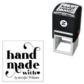 Handgemaakt met liefde Hart Zelfinktende Stempel (In situ)