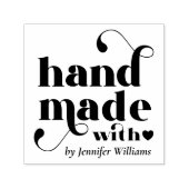 Handgemaakt met liefde Hart Zelfinktende Stempel (Design)