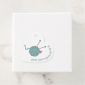 Handgemaakt met liefde - Hartvormig garen & Vlinde Bedankjes Labels (In situ)