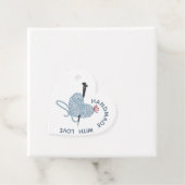 Handgemaakt met liefde - Hartvormig garen & Vlinde Bedankjes Labels (In situ)