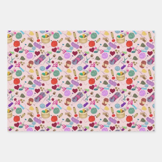 handgemaakt met liefde inpakpapier vel (Voorkant 3)