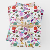 handgemaakt met liefde inpakpapier vel (In situ)