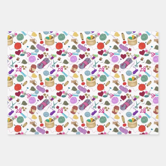 handgemaakt met liefde inpakpapier vel (Voorkant)