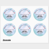 Handgemaakt met liefde jam label harten inblikken (Vel)