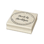 Handgemaakt met liefde kalligrafie Script Naam toe Rubberstempel (Stempel)