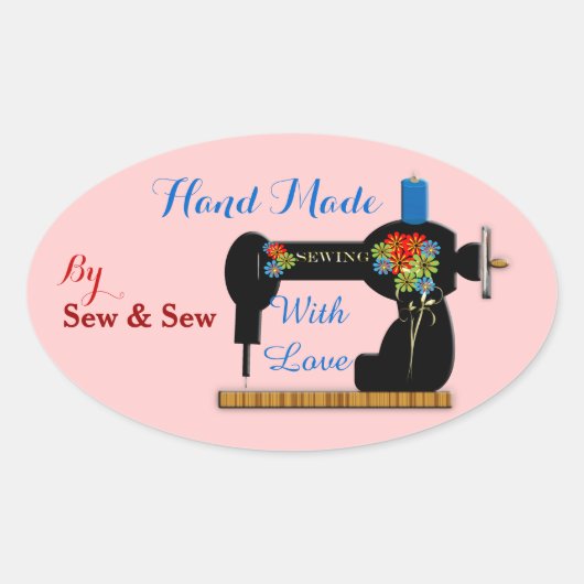 Handgemaakt met liefde klant product labels (Voorkant)