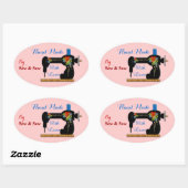 Handgemaakt met liefde klant product labels (Vel)