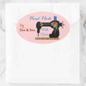 Handgemaakt met liefde klant product labels (Tas)