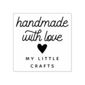 Handgemaakt met liefde kleine bedrijven branding rubberstempel (Afrduk)