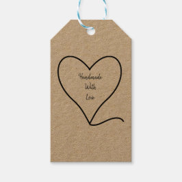 Handgemaakt met liefde labels cadeaulabel