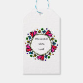 Handgemaakt met liefde labels cadeaulabel (Voorkant)