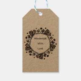 Handgemaakt met liefde labels cadeaulabel