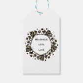 Handgemaakt met liefde labels cadeaulabel (Voorkant)