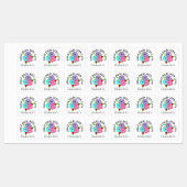 Handgemaakt Met Liefde Lady Bug Floral Gepersonali Labels (Vel)