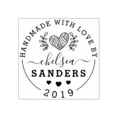 Handgemaakt Met Liefde Leuk Rustiek Script Craft L Rubberstempel (Afrduk)