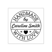 Handgemaakt met liefde, met aangepaste rubberstemp rubberstempel (Afrduk)