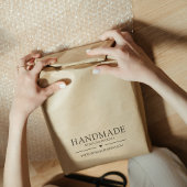 Handgemaakt met liefde Minimalistische Small Busin Rubberstempel