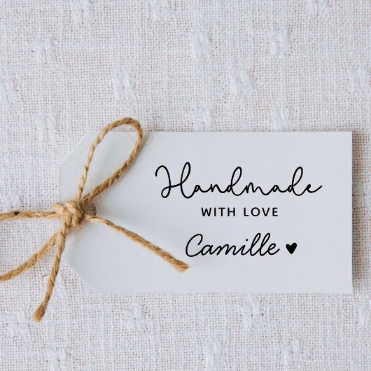 Handgemaakt met liefde Modern Script Zelfinktende Stempel