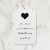 Handgemaakt met Liefde Monogramed Business Info Cadeaulabels (Achterkant)