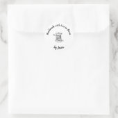 Handgemaakt met liefde naaien sticker (Tas)