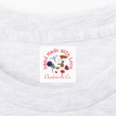 Handgemaakt met liefde product gepersonaliseerd labels (Aangebracht)