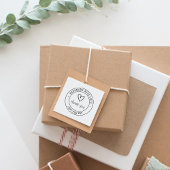 Handgemaakt met liefde | Productstempel Rubberstempel