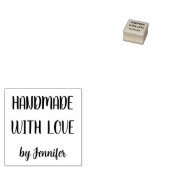 Handgemaakt Met Liefde Professioneel Chic  Rubberstempel (Gestempeld)