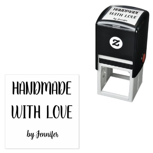 Handgemaakt Met Liefde Professioneel Chic  Zelfinktende Stempel (In situ)